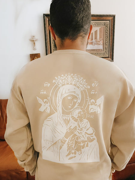 Mama's Girl Catholic Sweater - Our Lady of Perpetual Help