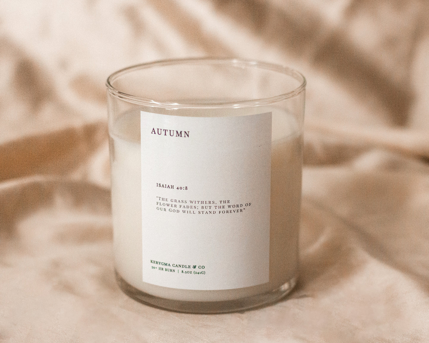 Autumn Catholic Candle