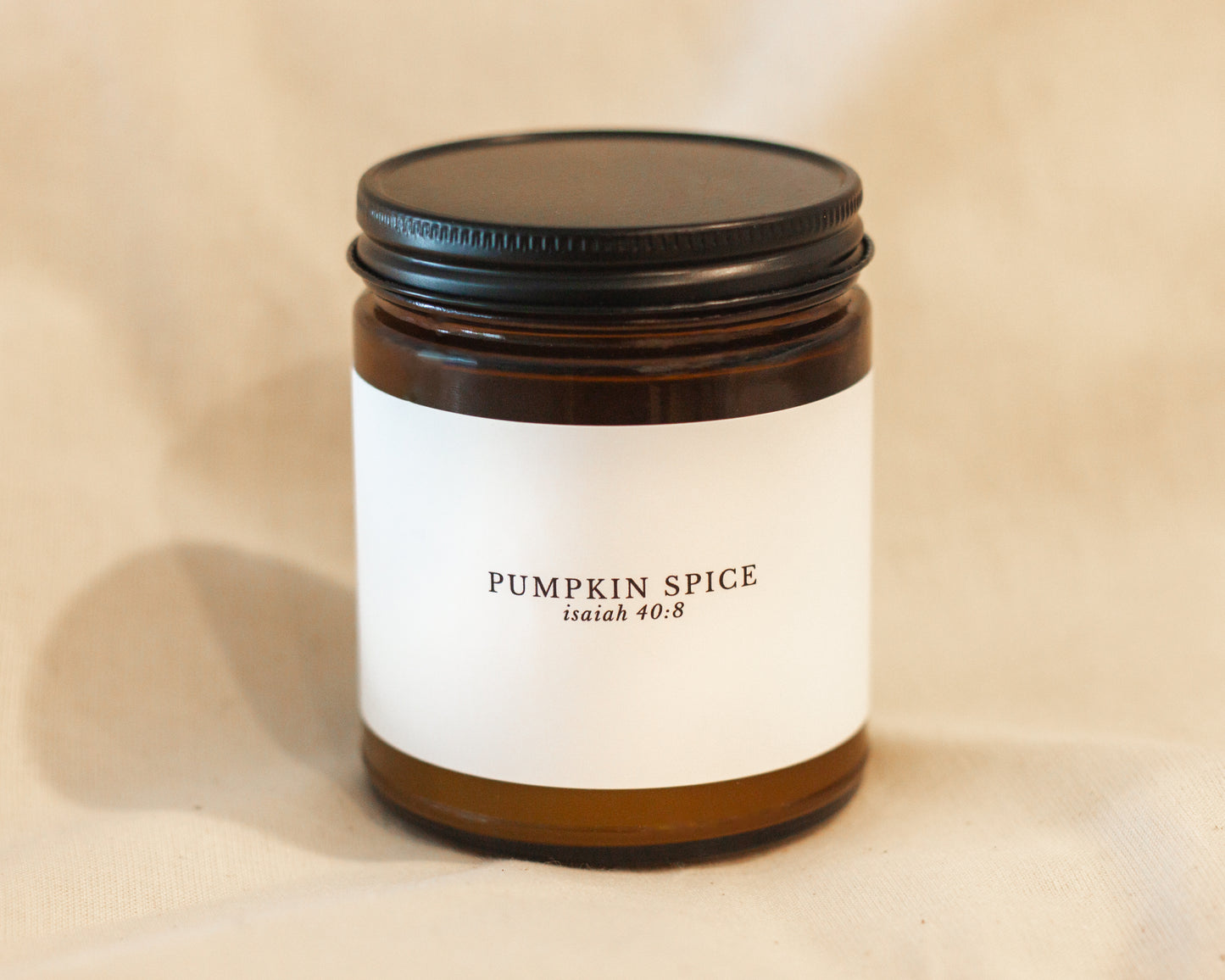 Pumpkin Spice Catholic Candle