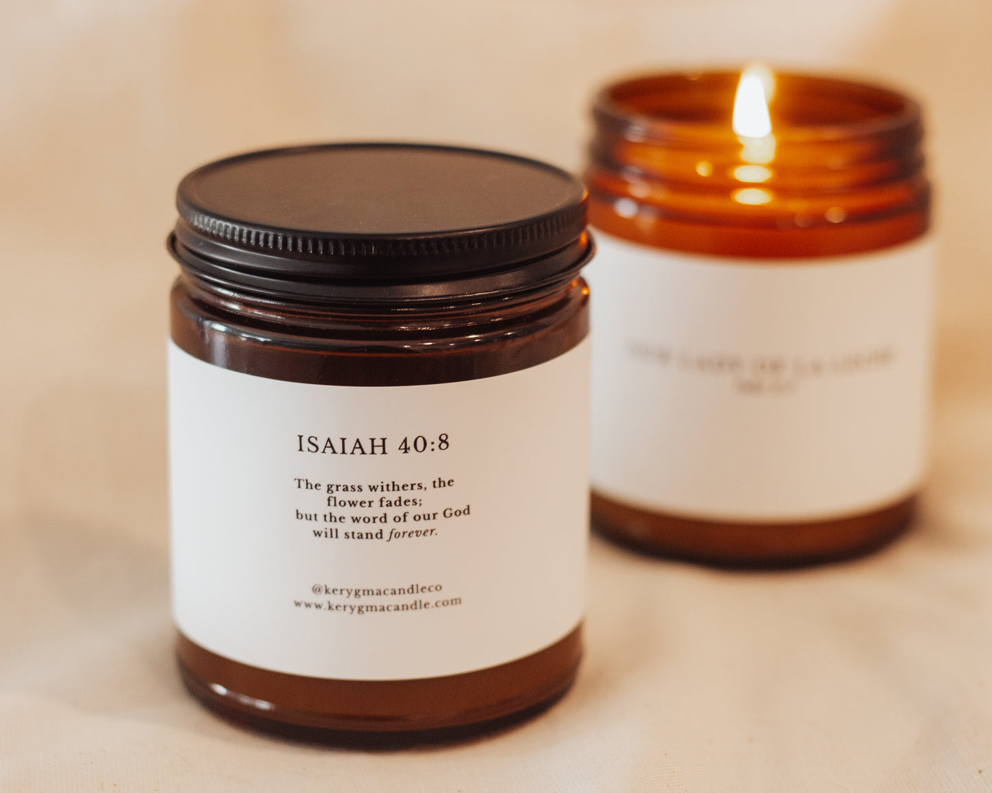 Pumpkin Spice Catholic Candle