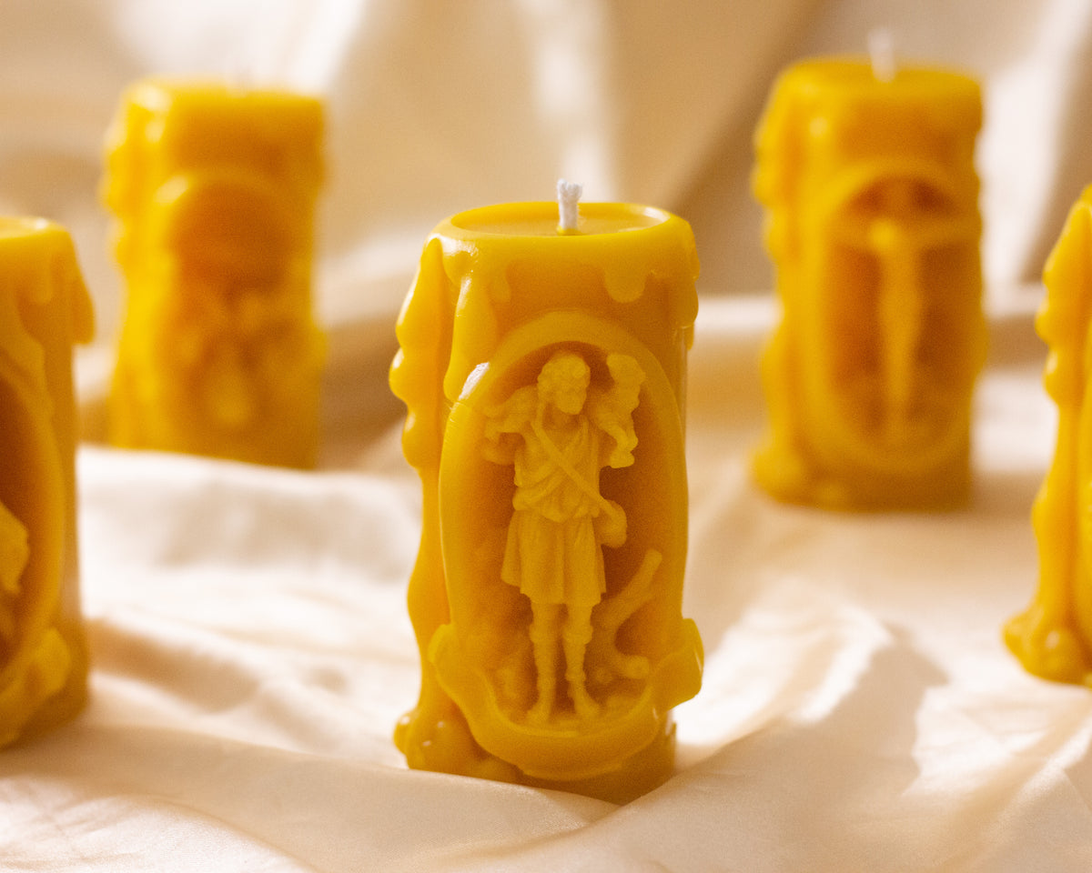 Beeswax Altar Candles (molded) Kerygma Candle & Co