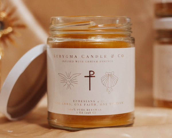 Chrism + Beeswax Candle