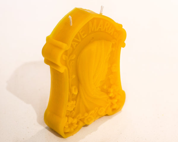 Ave Maria - 100% Beeswax Altar Candle
