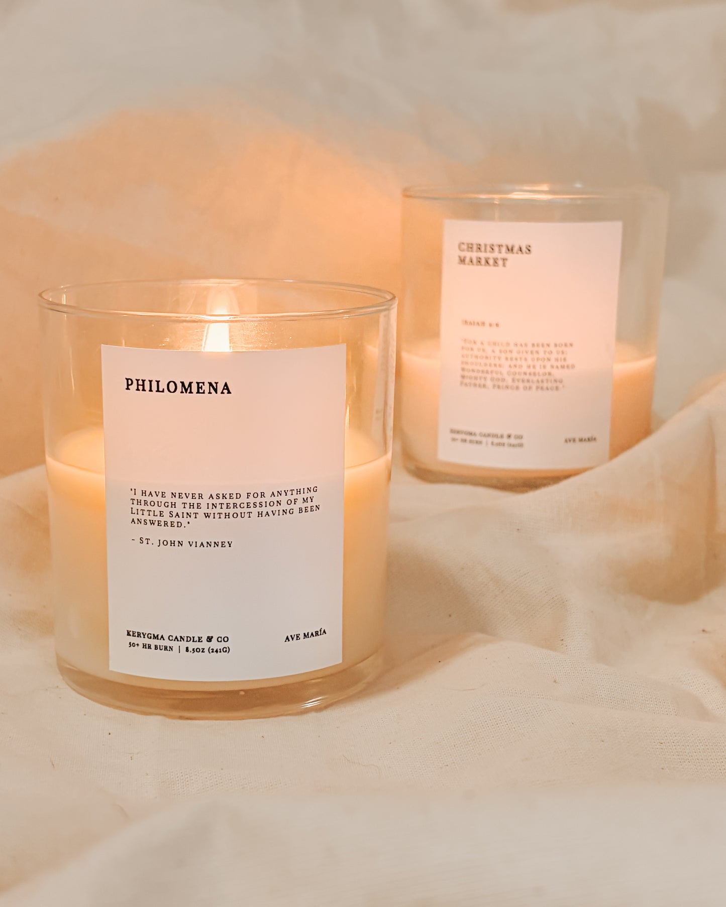 St. Philomena Catholic Candle