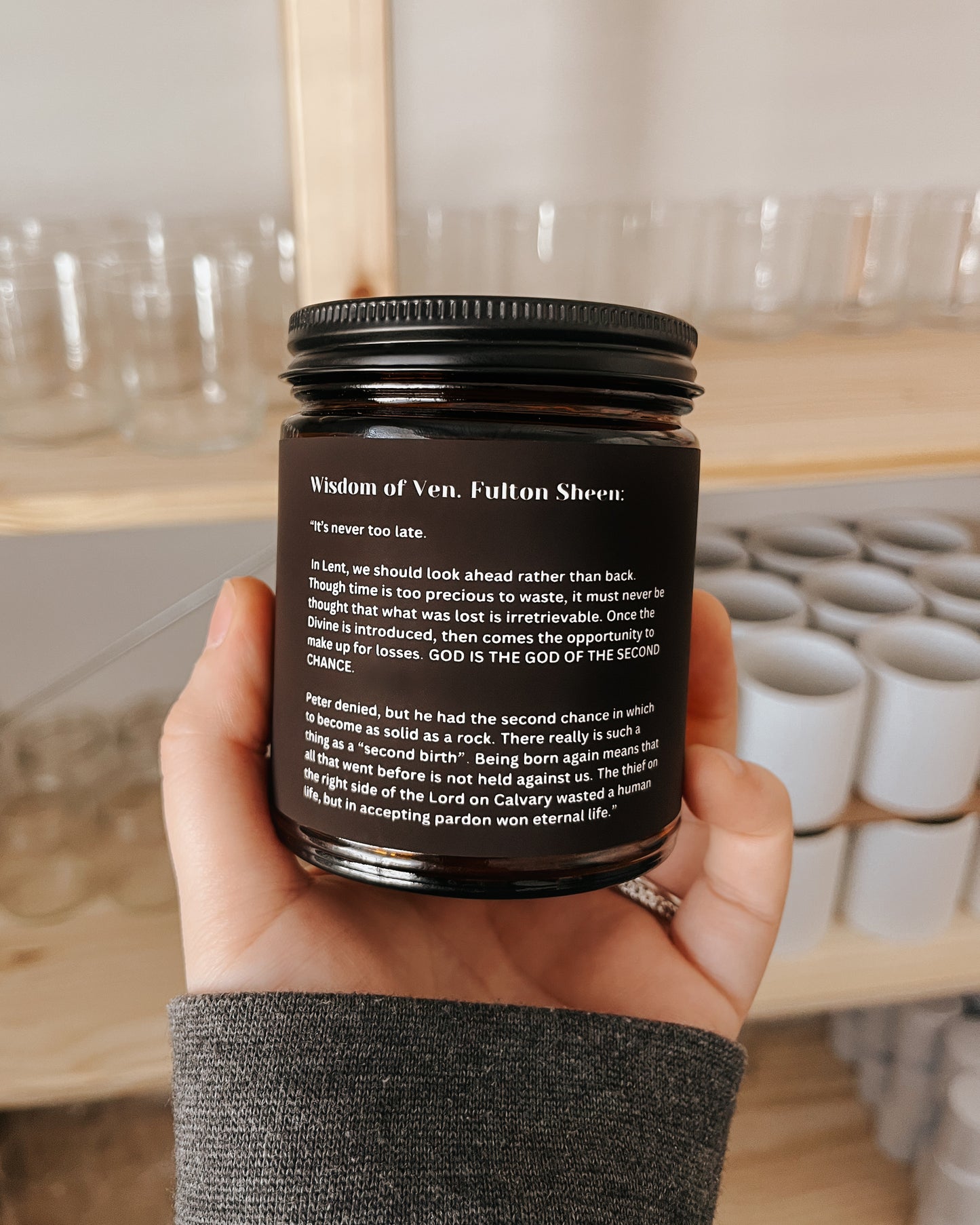 Catholic Lent Candle - You are dust, and to dust you shall return. Genesis 3:19