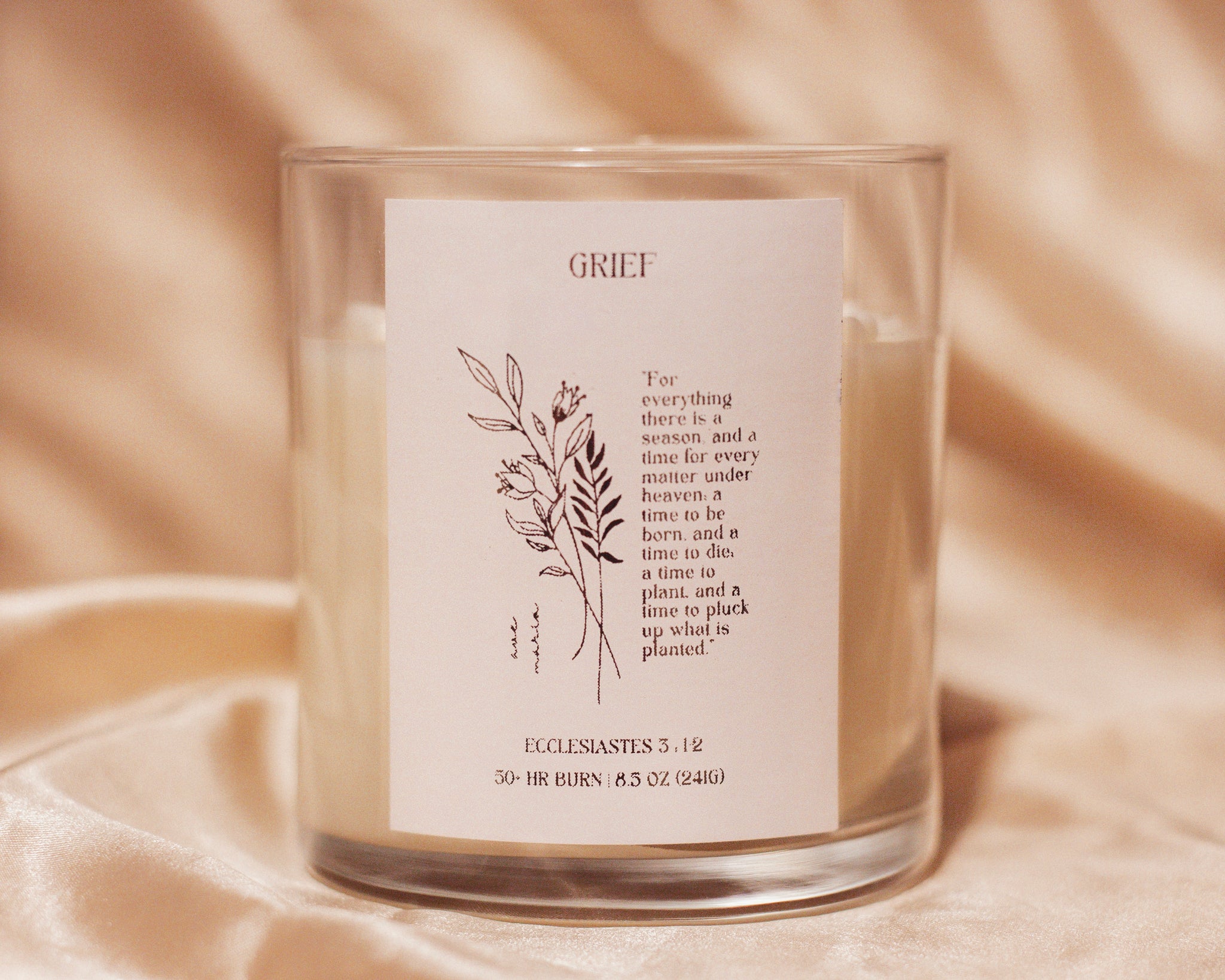 GRIEF Catholic Candle, PRE-ORDER