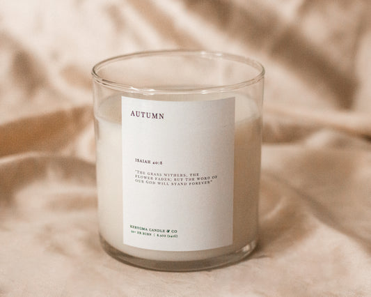 Autumn Catholic Candle