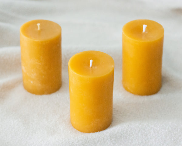 3"5 in. Beeswax Pillar Candle