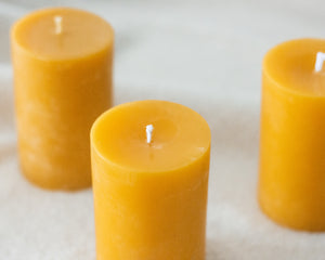 3"5 in. Beeswax Pillar Candle