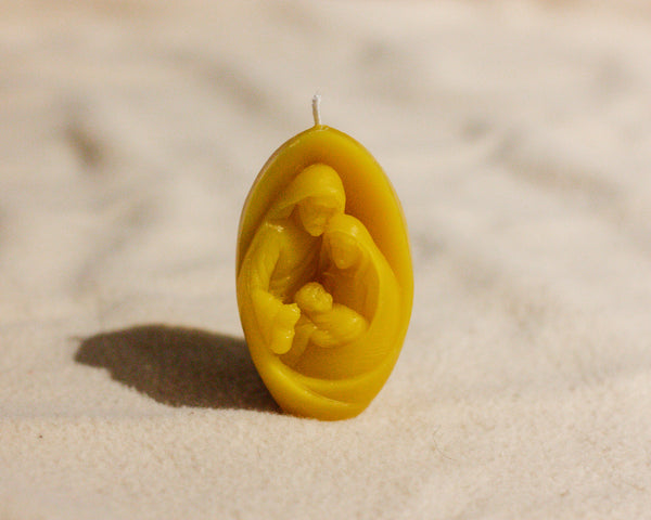 Mini Holiday 100% beeswax candles