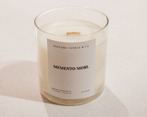 Memento Mori Catholic Candle