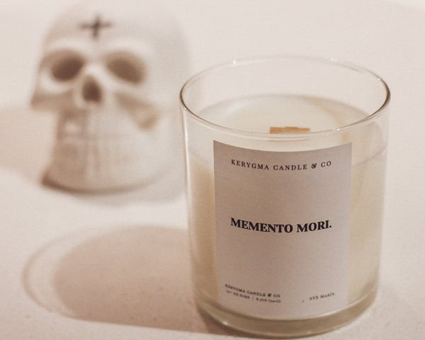 Memento Mori Catholic Candle