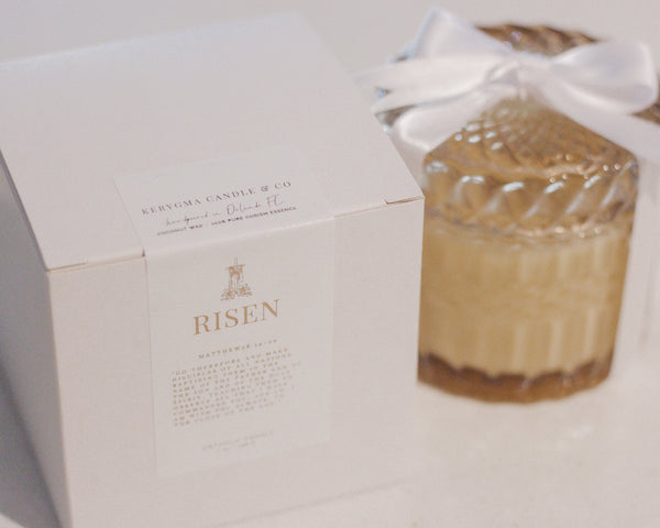 RISEN - Easter Chrism Catholic Candle