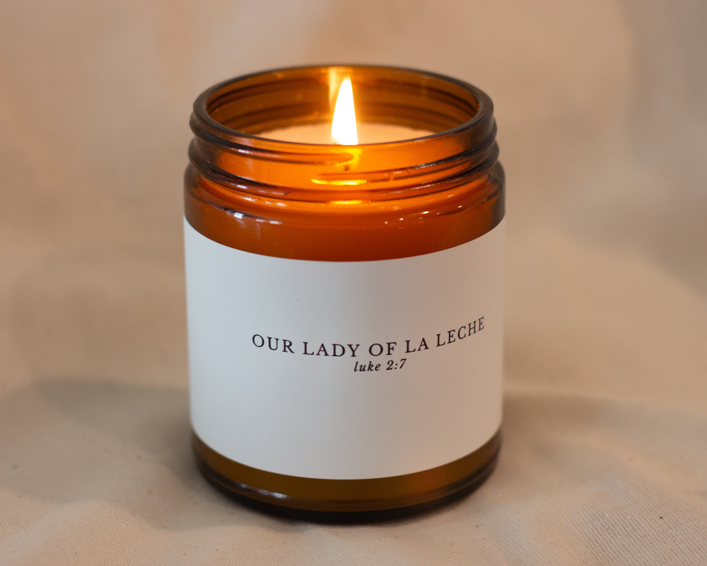 Our Lady of La Leche Catholic Candle