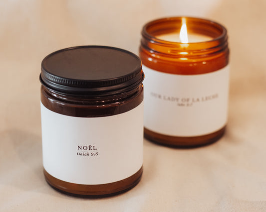 Noël Catholic Candle