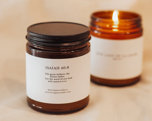 Pumpkin Spice Catholic Candle