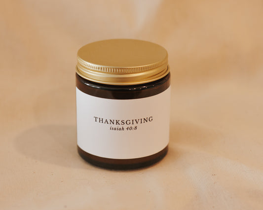 Thanksgiving (Mini) Catholic Candle