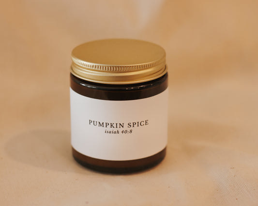 Pumpkin Spice (Mini) Catholic Candle