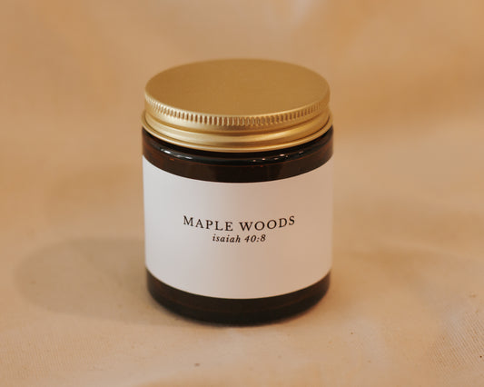 Maple Woods (Mini) Catholic Candle