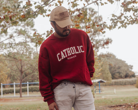 Catholic Crewneck - Cardinal