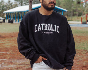 Catholic Crewneck - Black