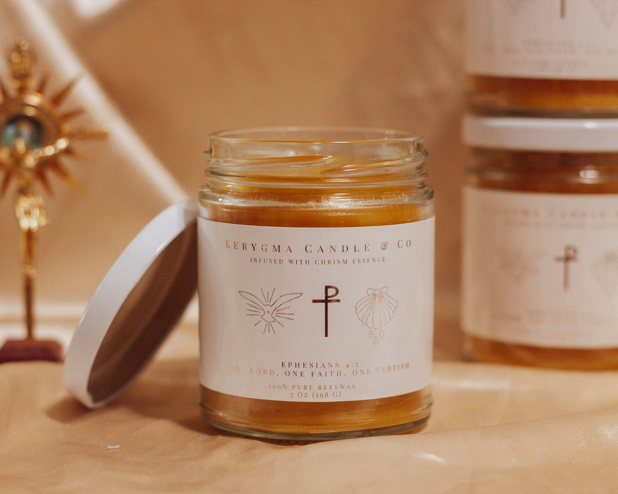 Chrism + Beeswax Candle